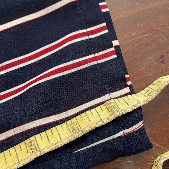 Revolve Superdown Morgan Navy, Red and White Striped Tie Front Pants - Picture 12 of 12